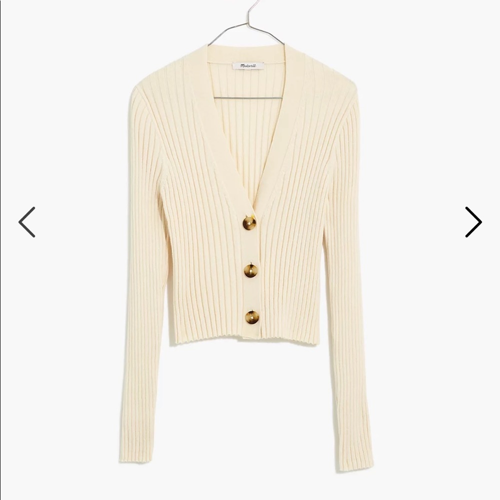 Madewell Brenville Crop Cardigan Sz. M
